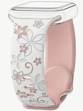 Floral Engraved Silicone Band For Apple Watch
