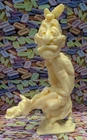 Vintage Nutty Mads Lost Teepee- Indian Figure, Marx Toys- WHITE COLOR