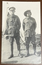 WWI Tasmanian RPPC - 2 Soldiers - Connected With The Gatehouse Family Wynyard