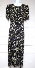 Vintage 90s Talbots Ditsy Floral Maxi Dress Size 6 Rayon Cottagecore Prairie USA