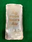 New ListingPOOR MAN'S 2 Troy Ounce  .999 Silver Bar