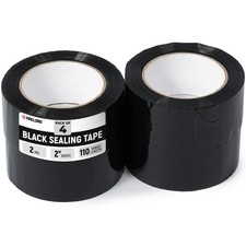 4 PCS Black Packing Tape 2 Inch x 110 Yards Sealing Adhesive Carton Mailer