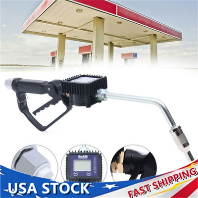 #ad #ad Digital Air Operated Oil Transfer Pump Oil Meter Gun Control Valve W Handle NEW $72.76