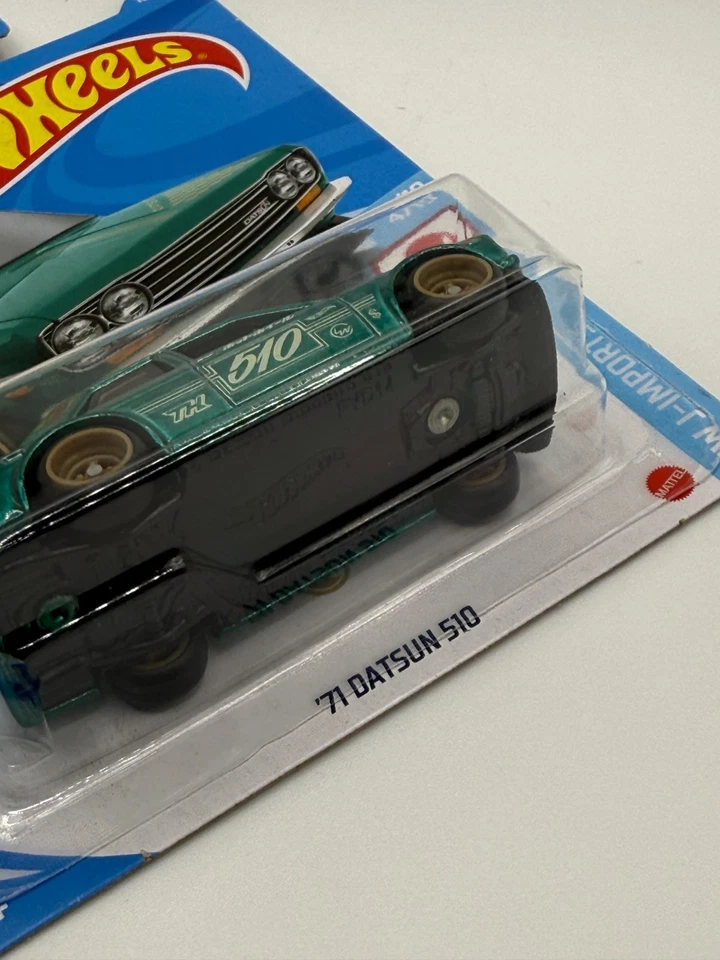 2021 Hot Wheels HW J-Imports 4/10 '71 Datsun 510 Super Treasure Hunt W/Protector - Image 4 of 4