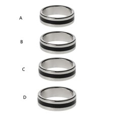 Sensory Anxiety Ring Sand Blast Finish Stainless Steel Made Women Ring