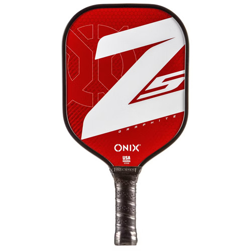 Onix 15.5'' Z5 Wide Body Pickleball Paddle - Red: Stiff Graphite Racquet,