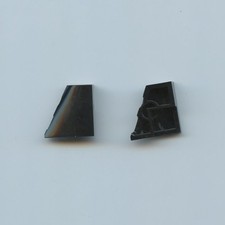 LEGO x1 Black Wedge 2 x 2 x 2/3 Left and x1 Right