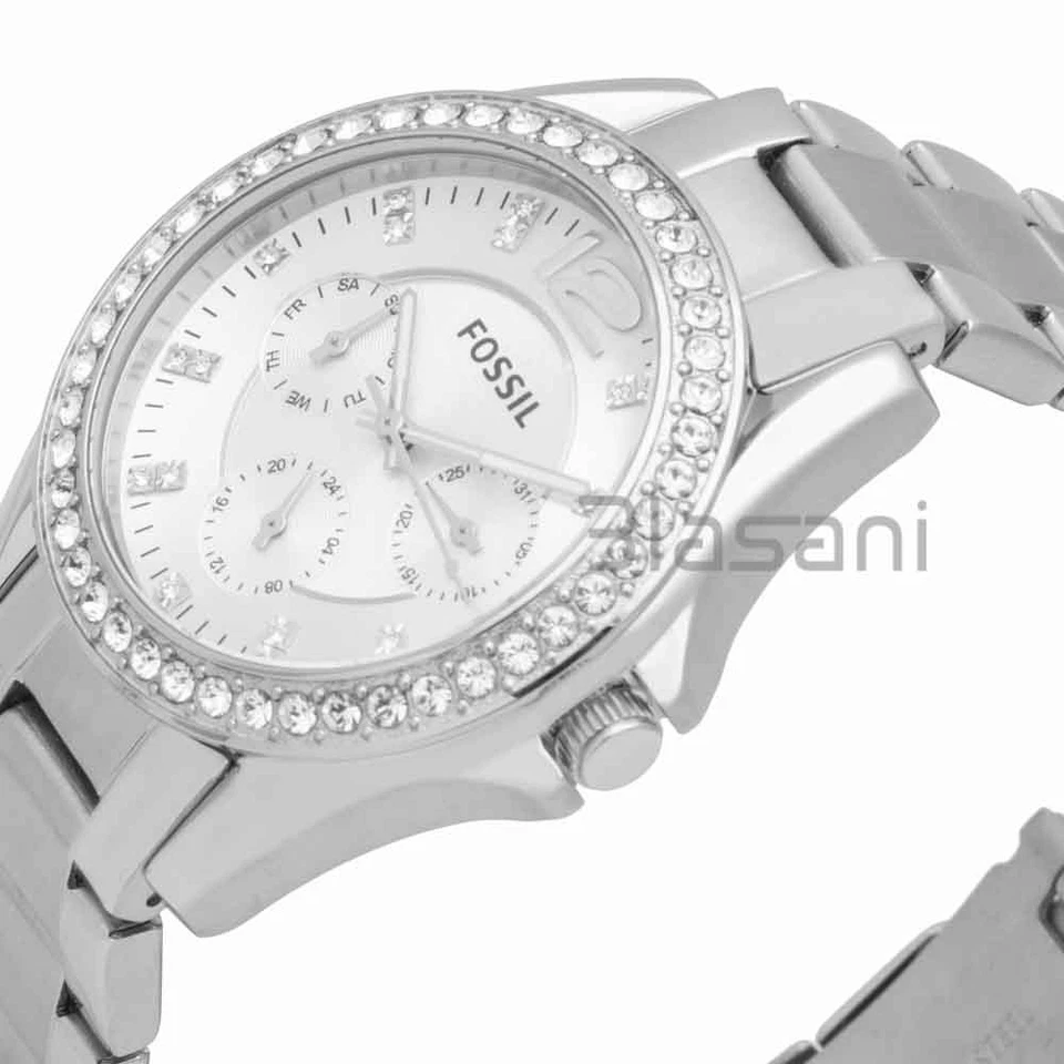 Fossil ES3202 Women's Riley Quartz SilverStainless Steel Watch 38mm - Image 3 of 4