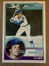 1983 Topps # 83 Ryne Sandberg RC Rookie Chicago Cubs NM-MT