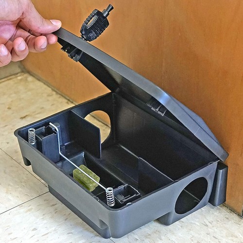 1/3/6X Defence Rat Bait Station Trap Lockable Control Boxes Rodent Poison Mouse - Picture 7 of 16