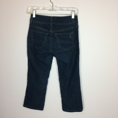 JESSICA SIMPSON Women's Straight Capri Jeans Size 26 Low-Rise Blue Denim B13 - Picture 2 of 9