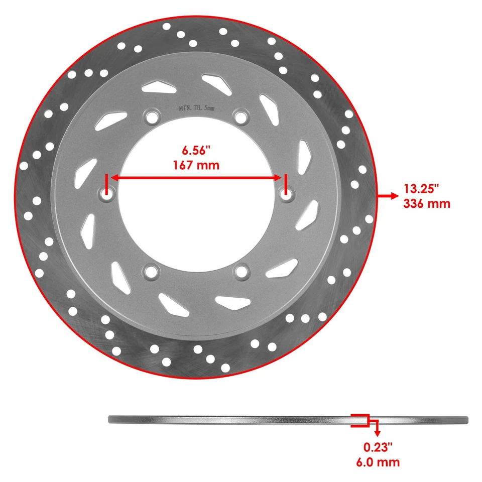 Front Rear Brake Disc Pads for Honda VTX1300C VTX1300S VTX1300R VTX1300T 03-09 - Imagen 2 de 4