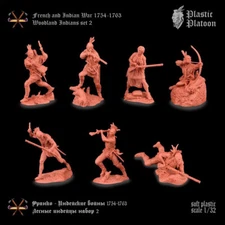 Plastic Platoon Woodland Indians Set #2 French And Indian War New Release 2024