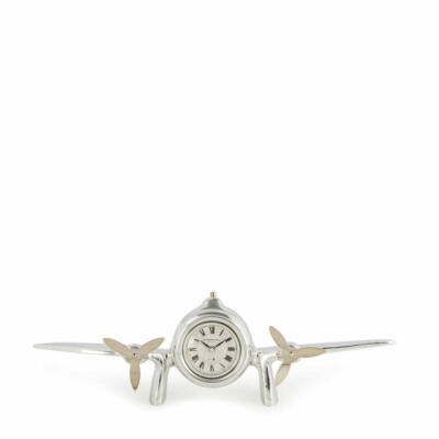 Authentic Models Tischuhr Art Deco Flight Clock, Schreibtischdeko, Aluminium