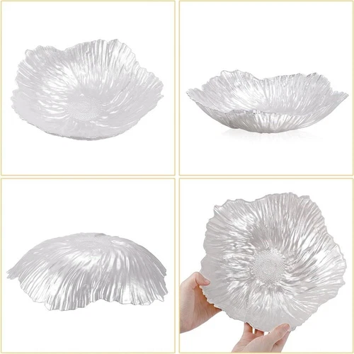 Versatile Art Glass Bowl Crystal Glass Dessert Dish Modern Candy Tray Snack* - Picture 9 of 21