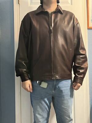 VINTAGE Polo Ralph Lauren Men's Lamb Skin Leather Jacket