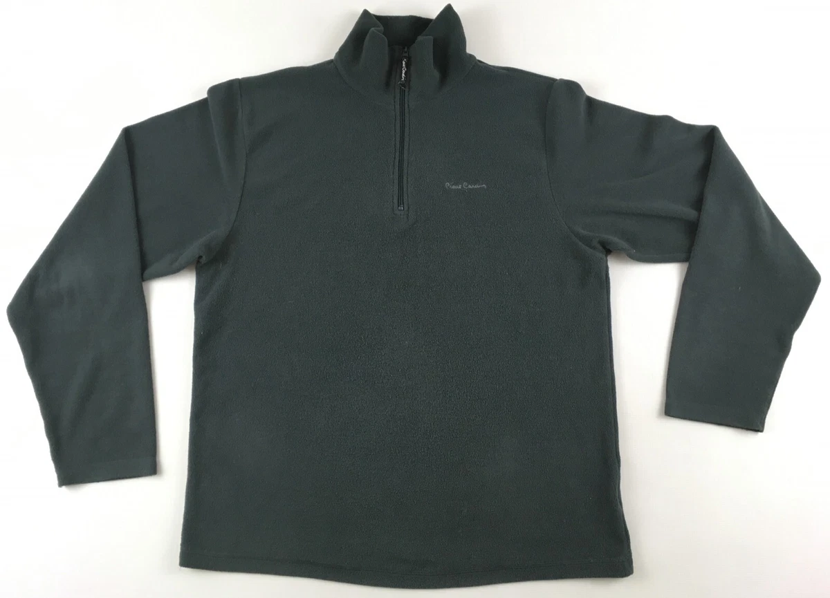 Pierre Cardin fleece designer luxury polar 1/3 zip sweatshirt top ...