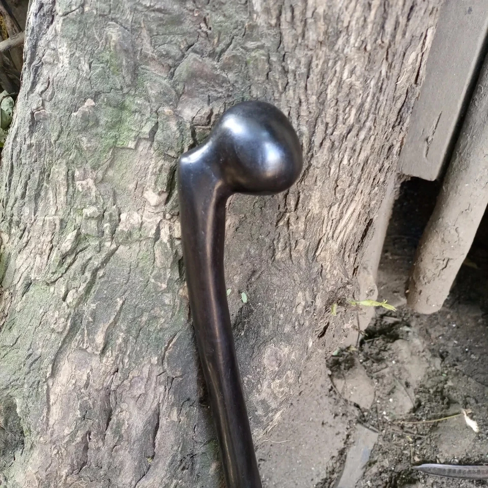 Ambidextrous Offset INCH Handle Original Ironwood African Walking Hiking Stick - Image 4 of 4