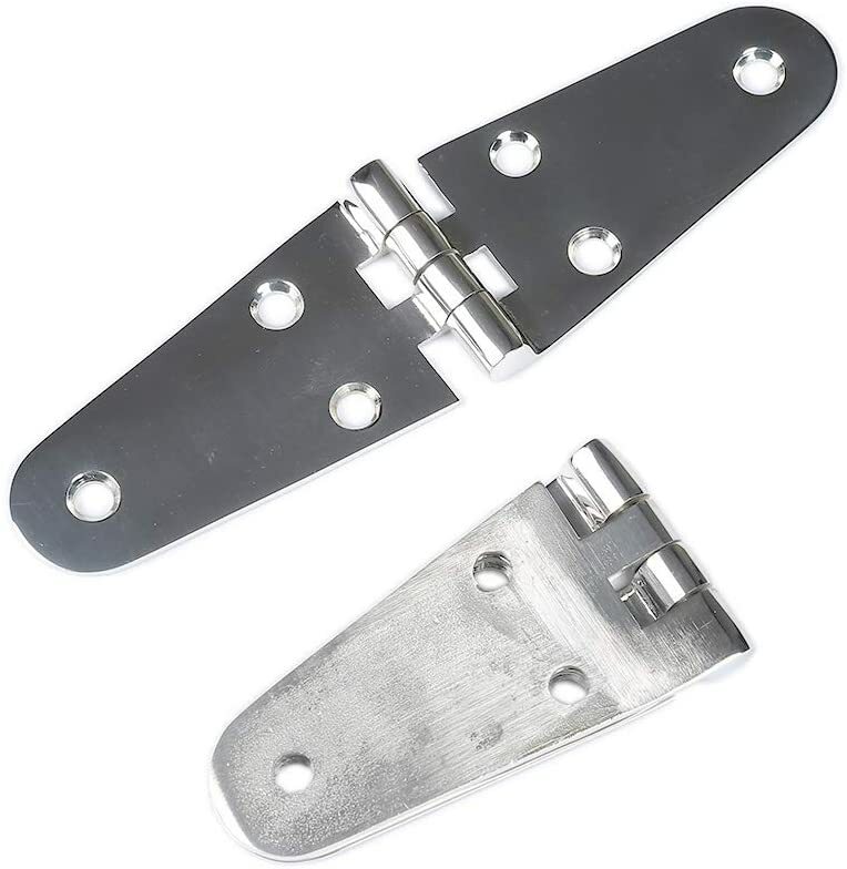 4X Marine Stainless Steel Boat Hinges Folding Heavy Duty Cabinet Hinges