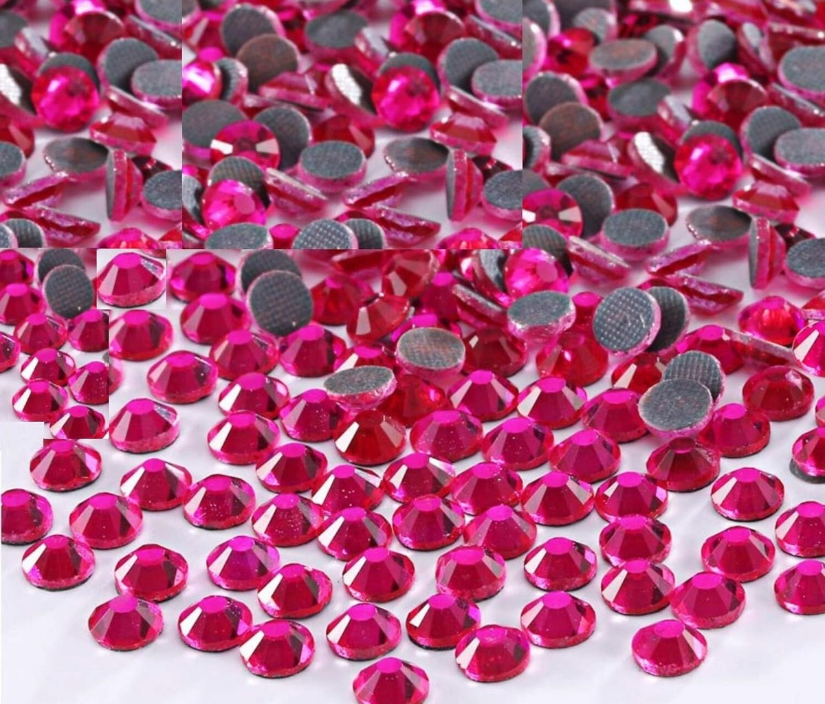 Strass Adhésifs Ronds Champagne 6mm - Lot De 210 Pièces, Brillants, Marque Cristal