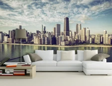 3D Grey Building 3484 Wallpaper Mural Wall Print Wall Wallpaper Murals US Coco