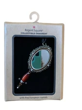 Regent Square Christmas Ornament Hand Mirror Victorian Fairy Tale  NIB C3