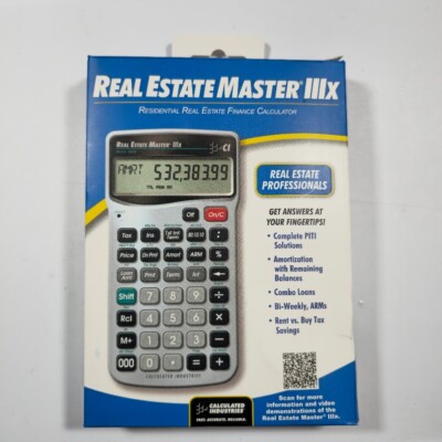 Calculated Industries Real Estate Master IIIx Calculator Model 3405