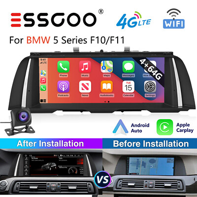 For BMW 5-Series F10 F11 NBT Apple Carplay Car Stereo HeadUnit Radio BT GPS +AHD