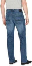 NEW Buffalo by David Bitton Men's Blue Denim Jeans Stretch Jackson Slim Straight