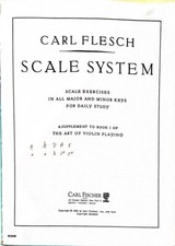 Vtge  Antique 1926 1st Edition Carl Flesch Scale System Violin Sheet Music Book