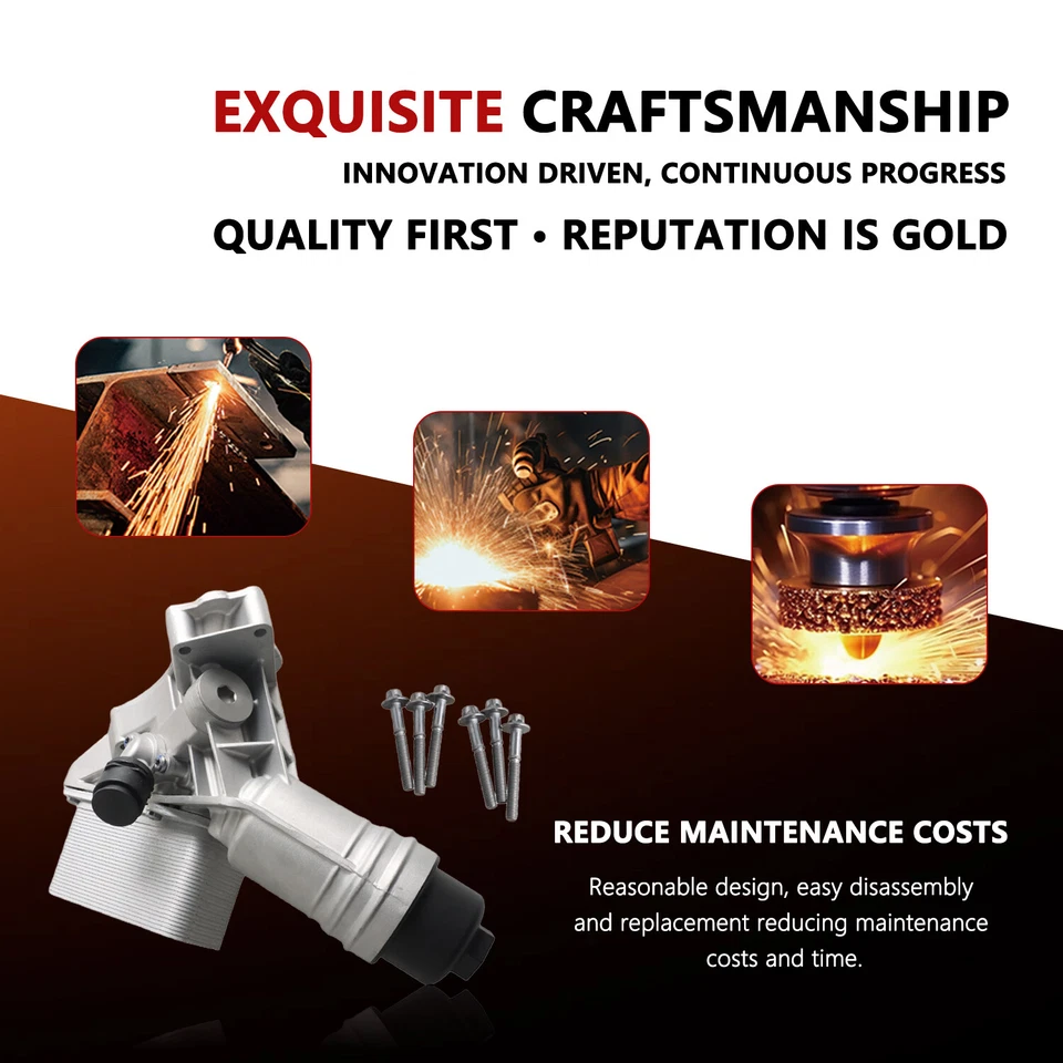 Aluminum Engine Cooler Oil Filter Housing for 2018-2023 BMW B58B L6 3.0L - Изображение 4 из 4