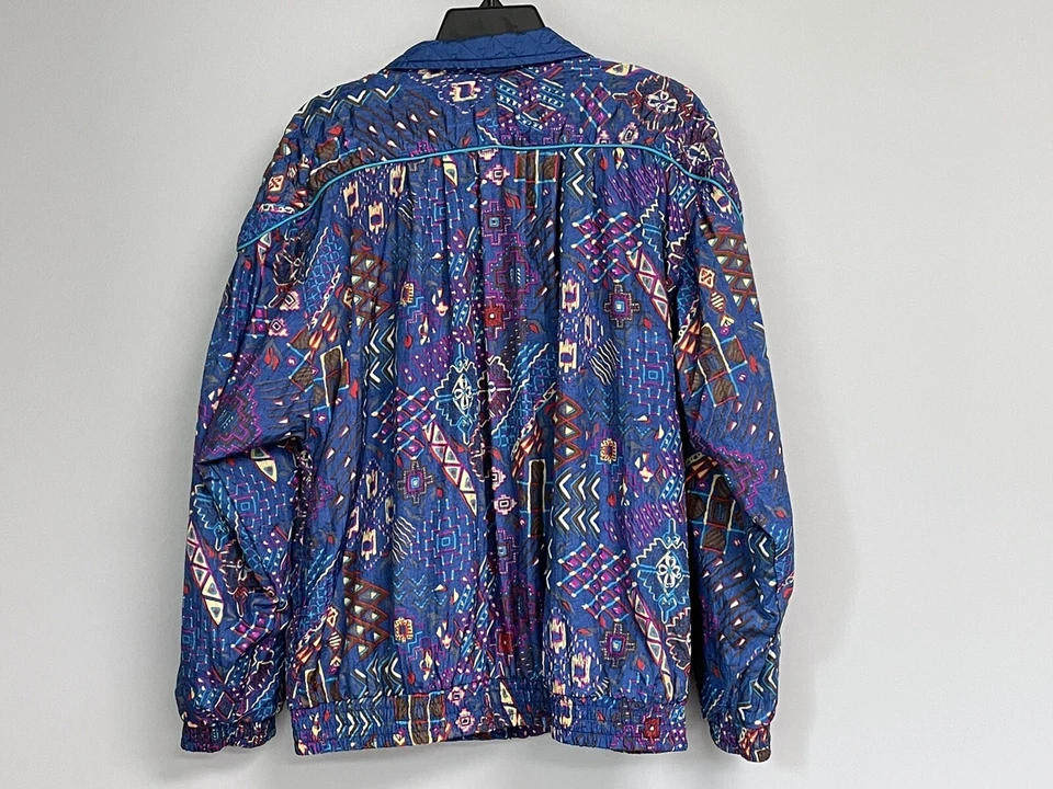 De Colección Años 80 90 Traje de Pista Mujer Grande Cortavientos Chaqueta Pantalones Nylon Hip Hop Audaz Foto 2 de 3