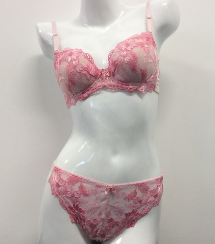 Ladies Embroidery Underwire Lace Bra Brief IntimateSexy Lingerie underwear (TIM) - Bild 1 von 16