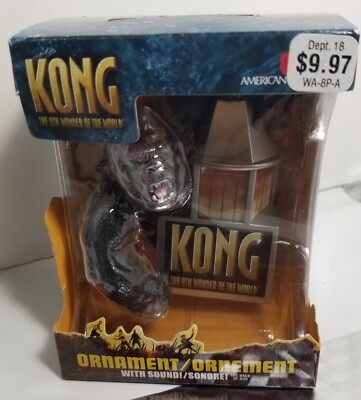 American Greetings King Kong Christmas Ornament with Sound AXOR-056P NIB