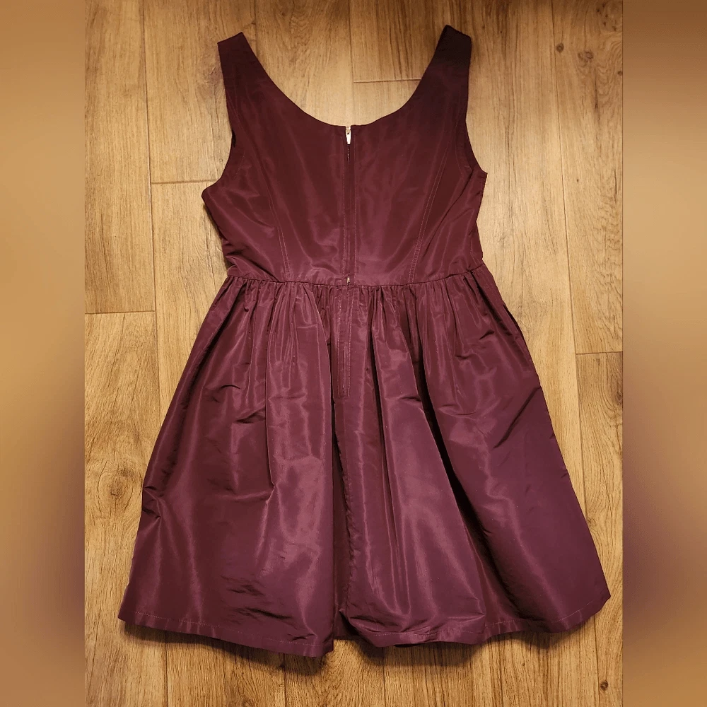 Mini abito senza maniche Miu Miu borgogna taglia 44 US M