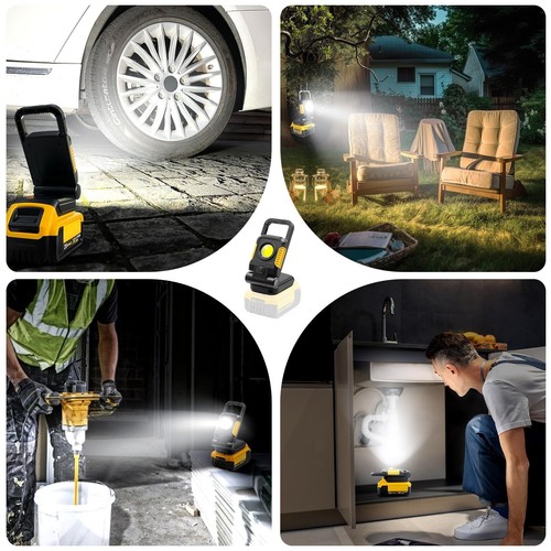 18V/20V Cordless Work Light, 25W Portable Flood Light, Super Bright COB LED w... - Picture 7 of 7