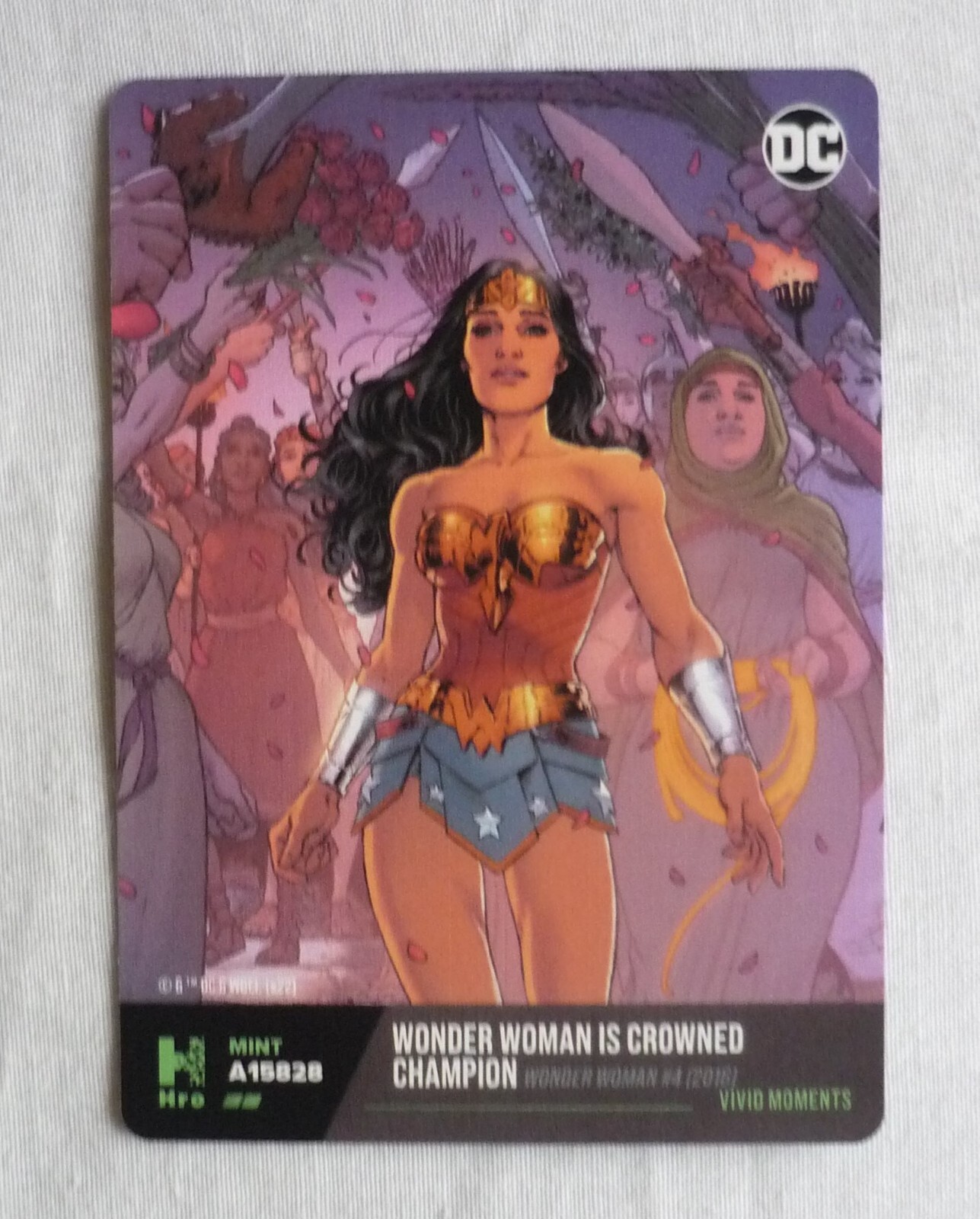 Wonder Woman is Crowned Champion DC Hybrid Trading Card A15828 - Unscanned