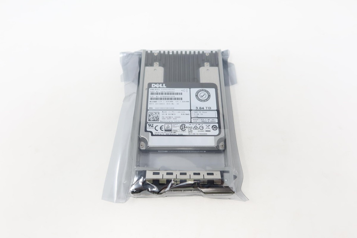 GYMY9 Dell 3.84TB SAS 12Gbps Mix Use 512e 2.5'' SSD 0GYMY9