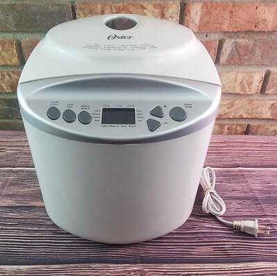 Oster Programmable Express Bake Bread Maker CKSTBR9050 13 Settings White Clean