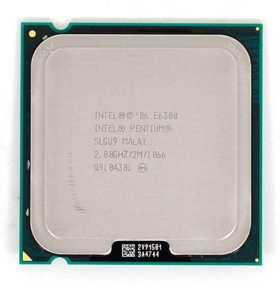 Intel Pentium Dual-Core E6300 SLGU9 CPU 800/2.8 GHz Socket 775  CPU Processor - Image 4 of 4