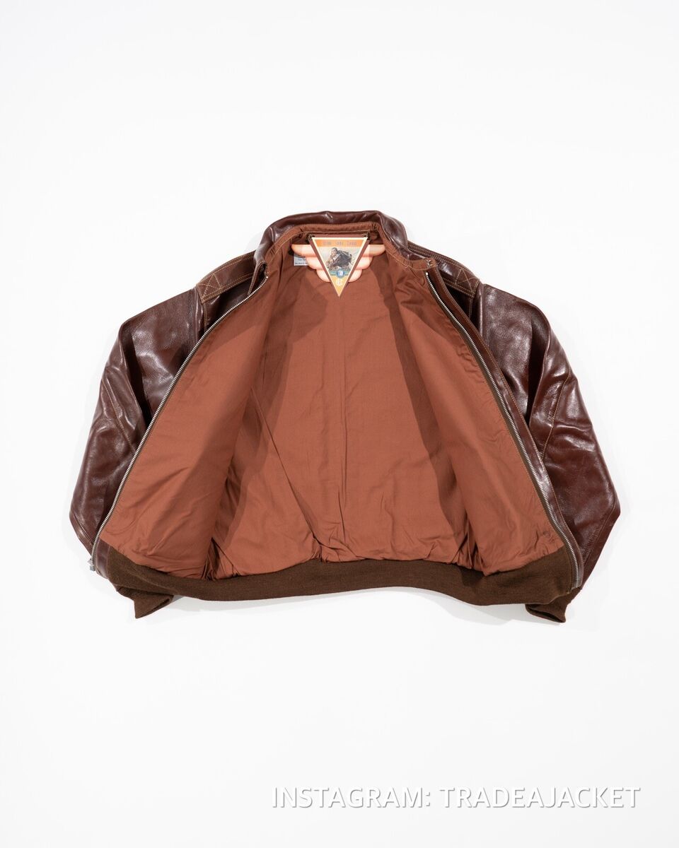 EASTMAN LEATHER CLOTHING WWII TYPE A-2 FLYING JACKET ROUGH EASTMAN LEATHER CLOTHING WWII TYPE A-2 FLYING JACKET ROUGH