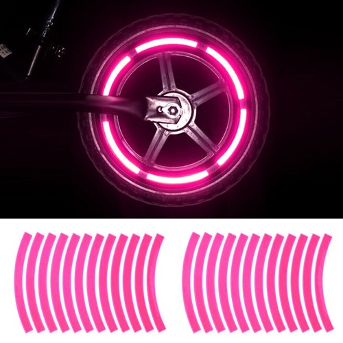 24pcs Hub Rim Stripe Tape Decal Reflective Car Motor Wheel Stickers Accessories - Picture 19 of 19