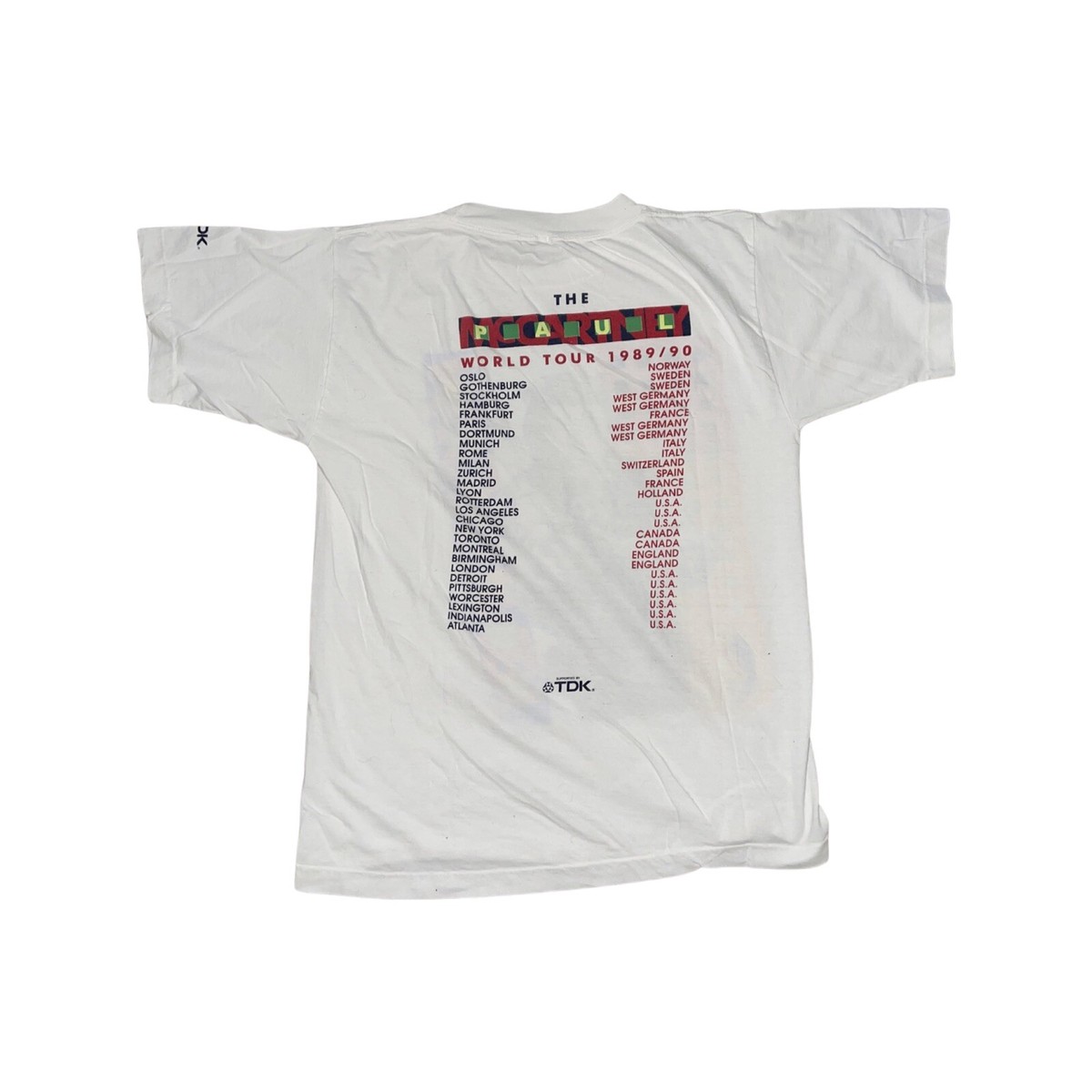 Vintage Paul McCartney World Tour 1989/90 Tee sz L 80s/90s Vintage Paul McCartney World Tour 1989/90 Tee sz L 80s/90s