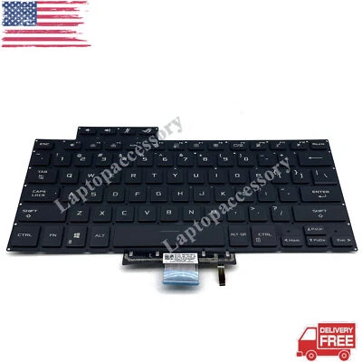 LAPTOPACCESSORY New Black Keyboard Backlit For Asus ROG Zephyrus G15 GA503 GA503QR G16 M16 GU603