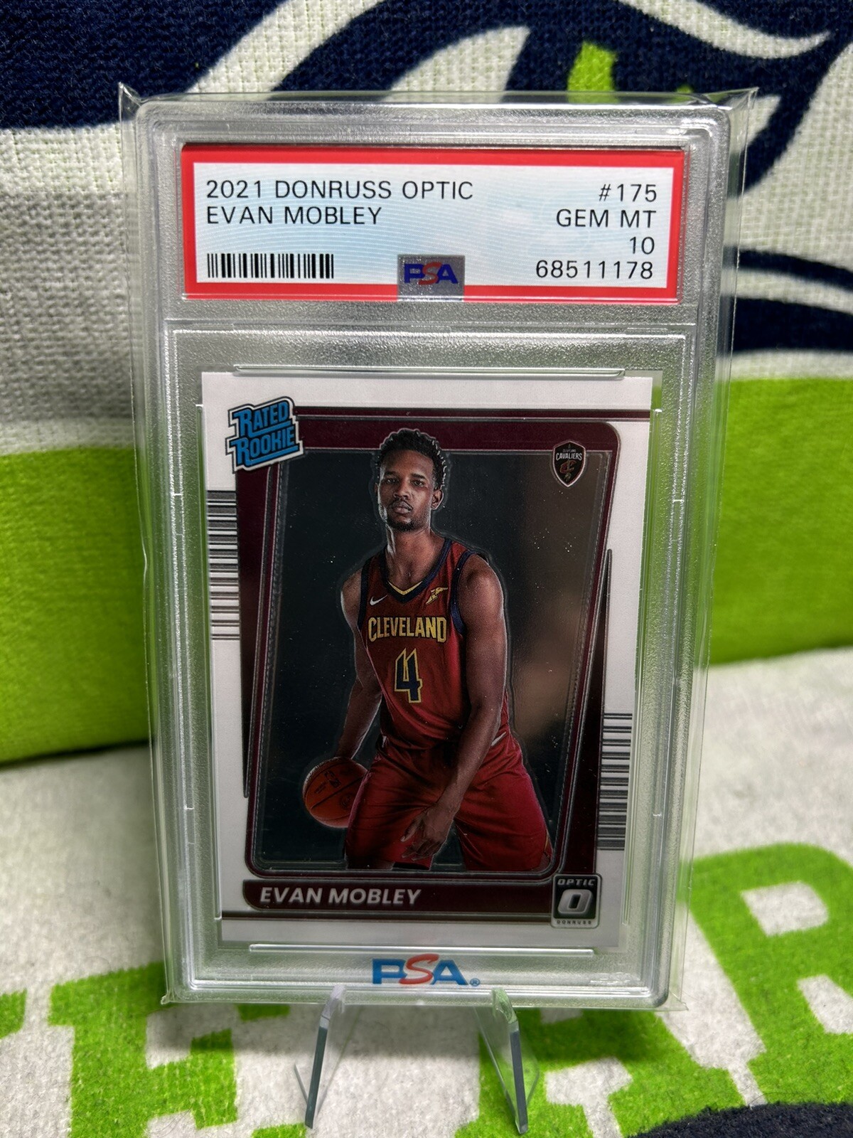 2021 Donruss Optic - Evan Mobley #175 Rated Rookie (RC) PSA 10