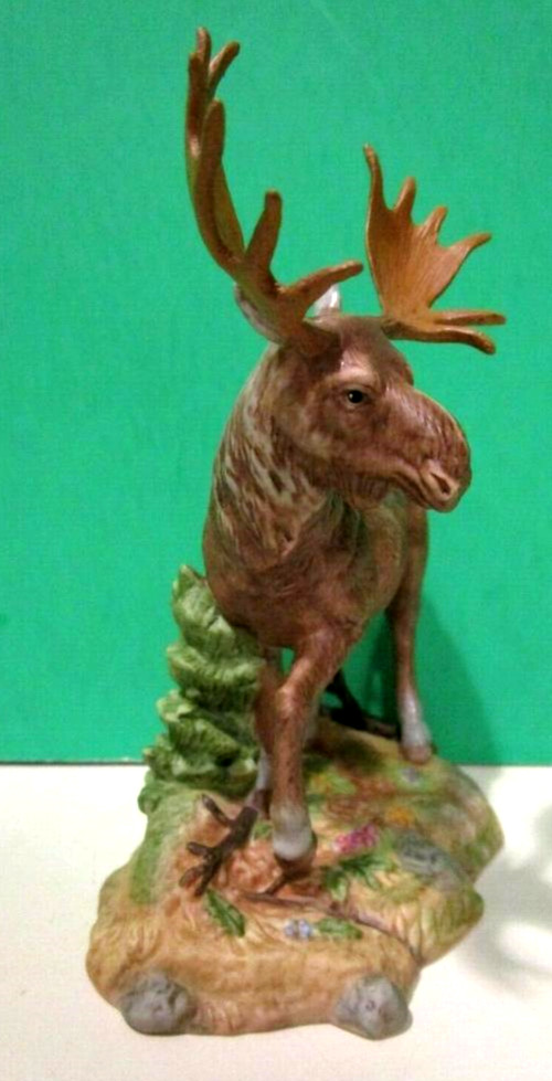 LENOX KING of the WOODS MOOSE Sculpture Woodland Animals Collection NEW n BOXCOA