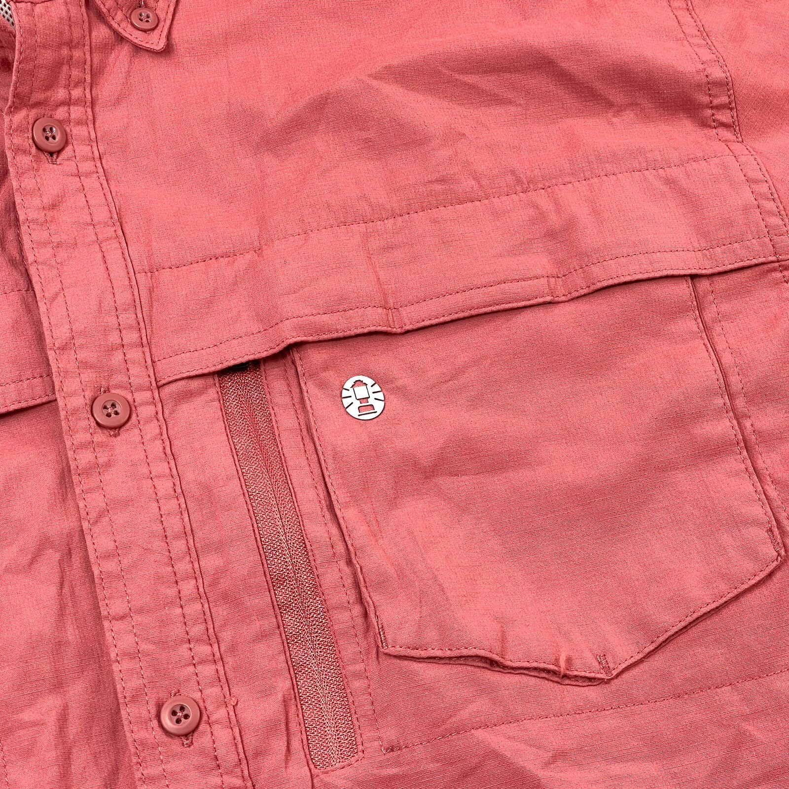 Coleman Outdoor Button Up Solid Vented Fishing St… - image 2