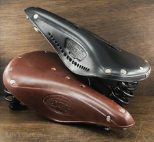 Brooks Flyer Leather Bicycle SADDLE Vintage Tour RoadBike Spring SEAT RaleighTOC