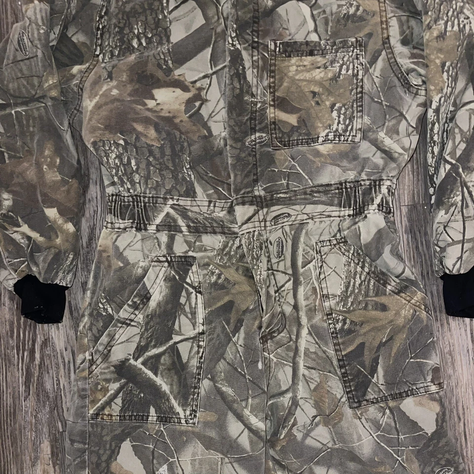 KIDS Game Winner Camouflage Hunting Coveralls Medium Real Tree Outdoors VINTAGE - Image 2 of 4