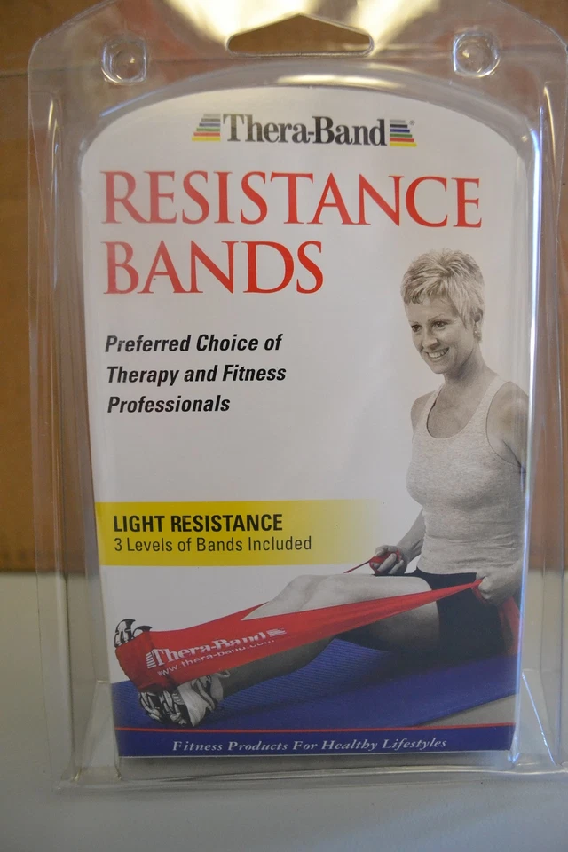 Thera-Band Light Latex Resistance Retail Pack (Yellow,Red,Green) Free Shipping !